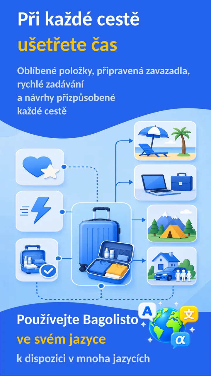 Bagolisto: Seznam na balení