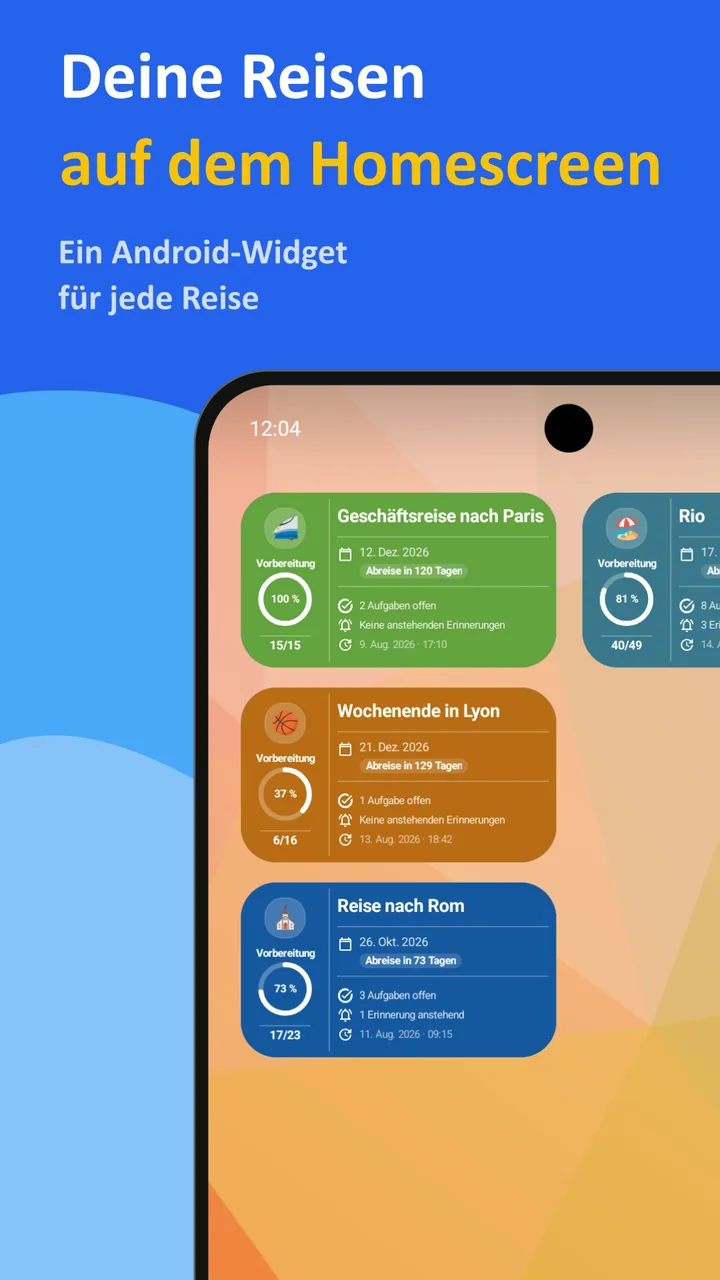 Bagolisto: Reise-Packliste