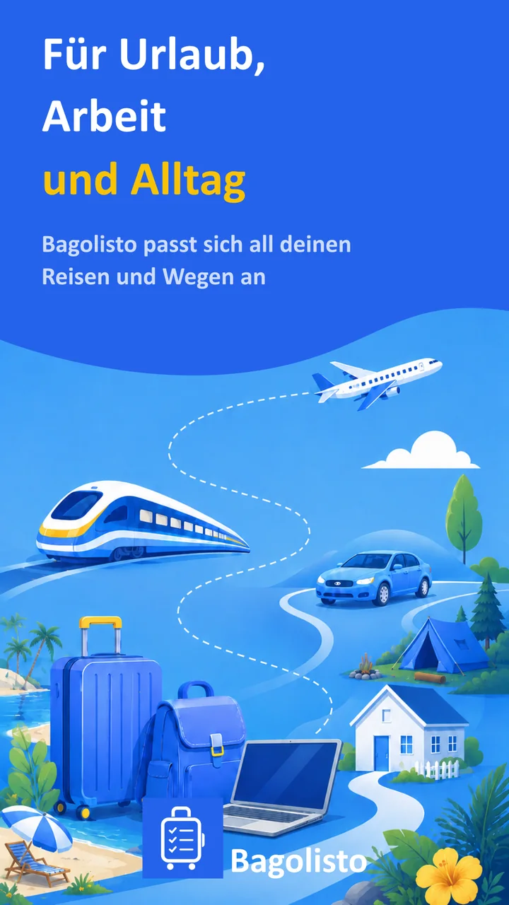 Bagolisto: Reise-Packliste