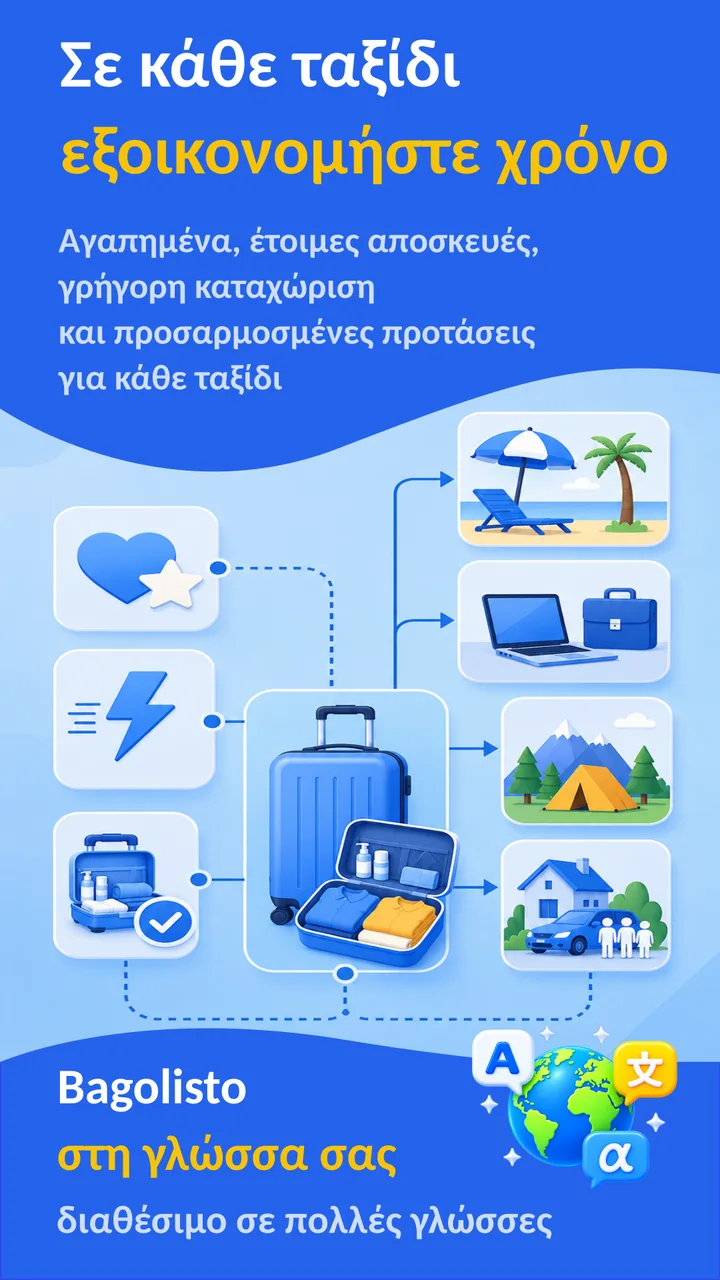Bagolisto: Λίστα αποσκευών