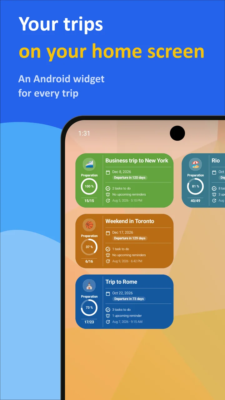 Bagolisto: Travel Packing List
