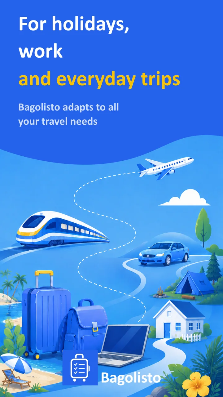 Bagolisto: Travel Packing List