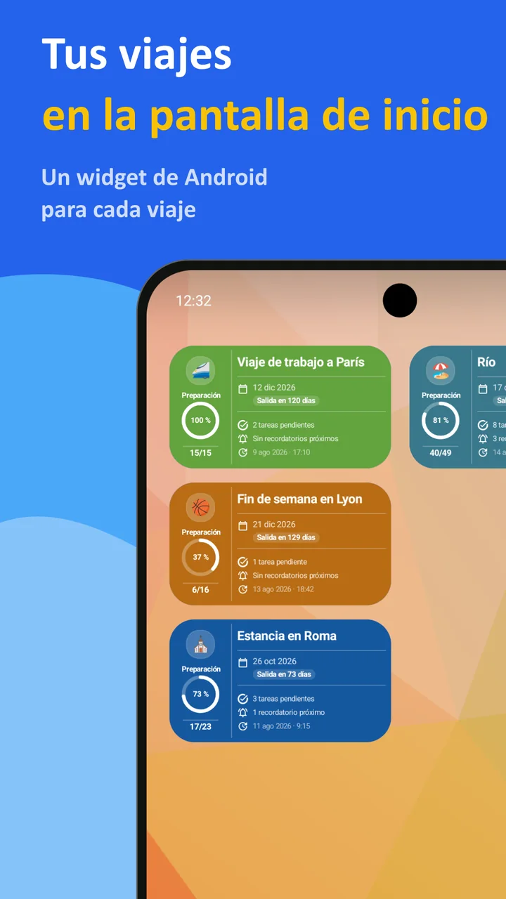 Bagolisto: Lista de equipaje