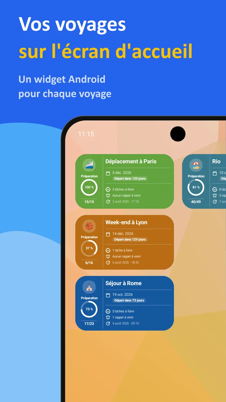 Bagolisto : liste de bagages