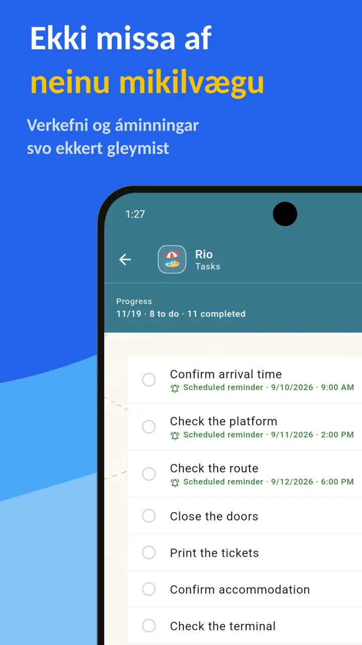 Bagolisto: Pökkunarlisti