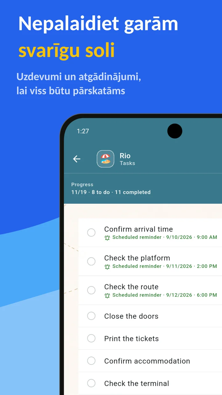 Bagolisto: Bagāžas saraksts