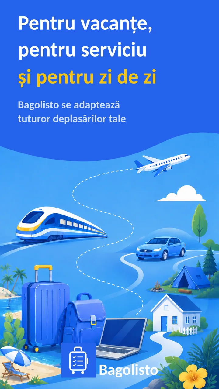 Bagolisto: Listă de bagaje