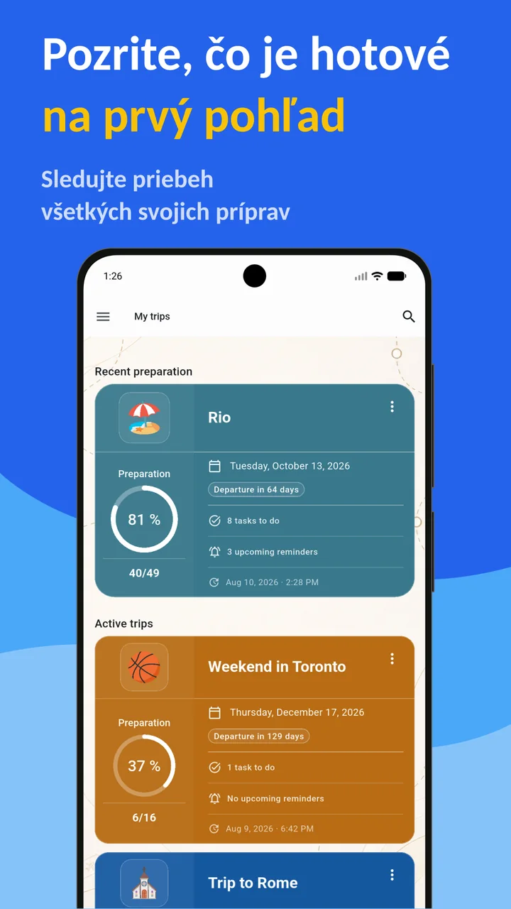 Bagolisto: Zoznam na balenie