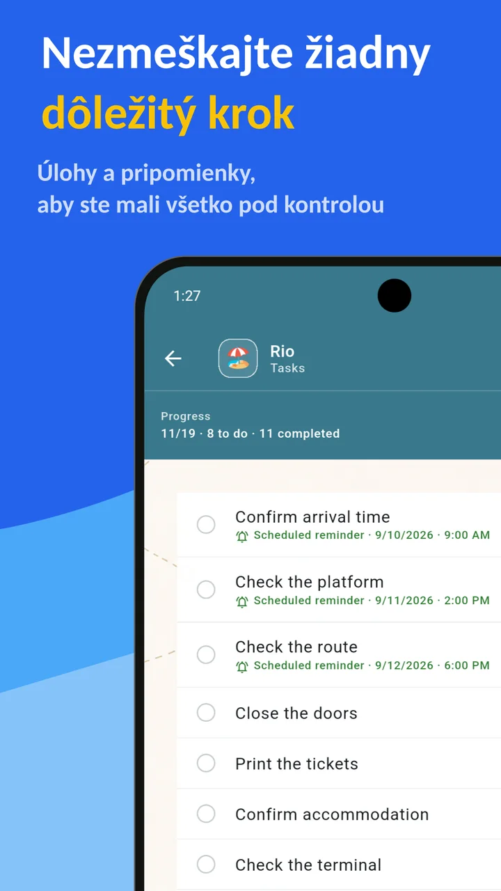 Bagolisto: Zoznam na balenie