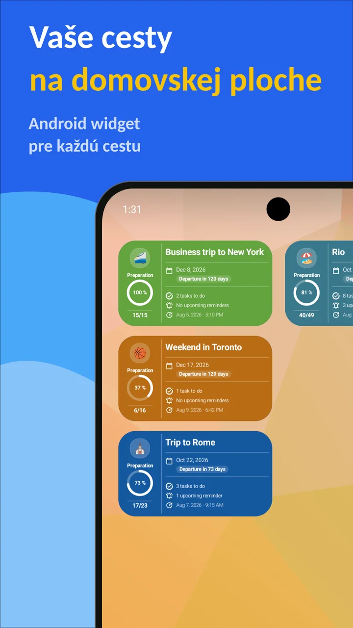 Bagolisto: Zoznam na balenie