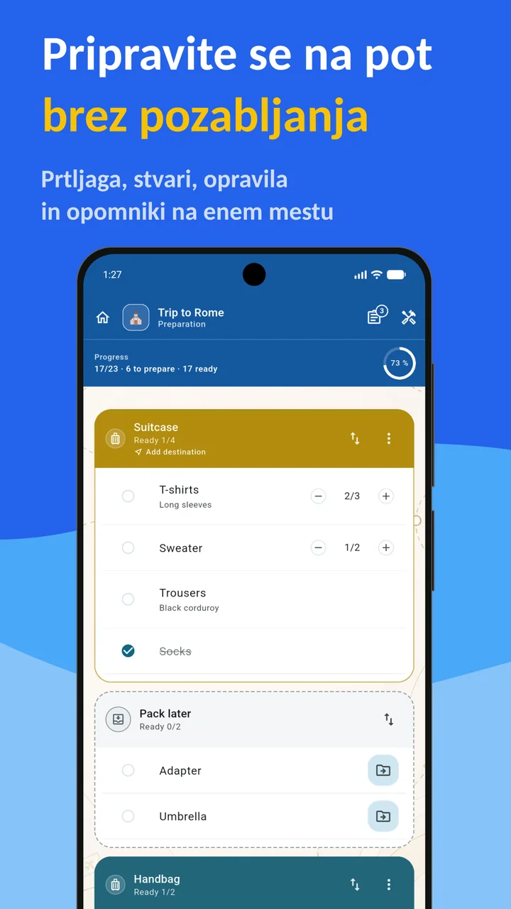 Bagolisto: Seznam za pakiranje