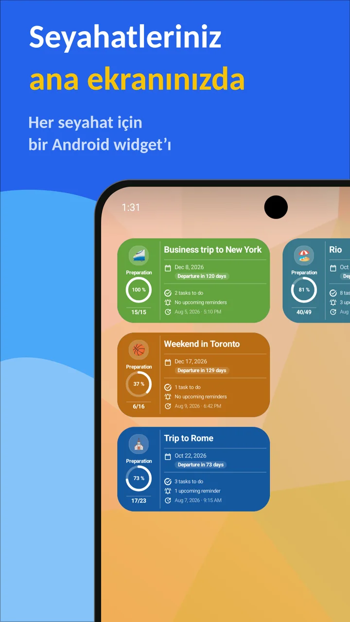 Bagolisto: Valiz Listesi