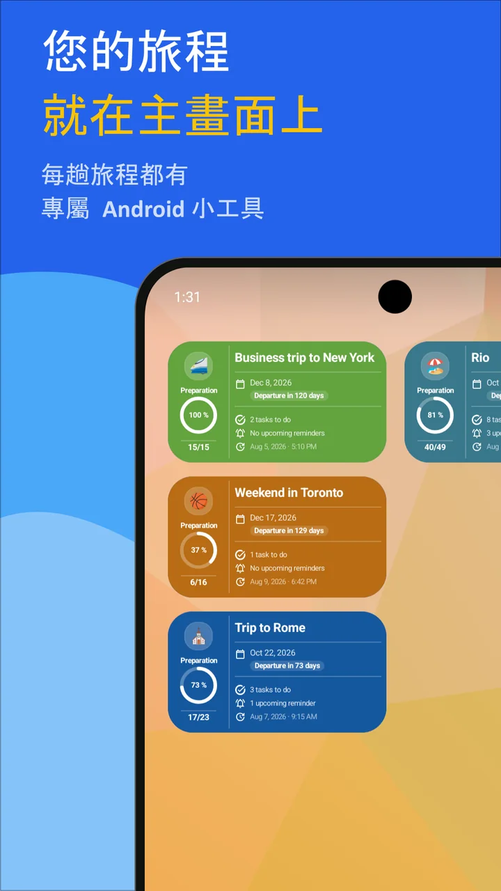 Bagolisto：旅行打包清單與行李清單