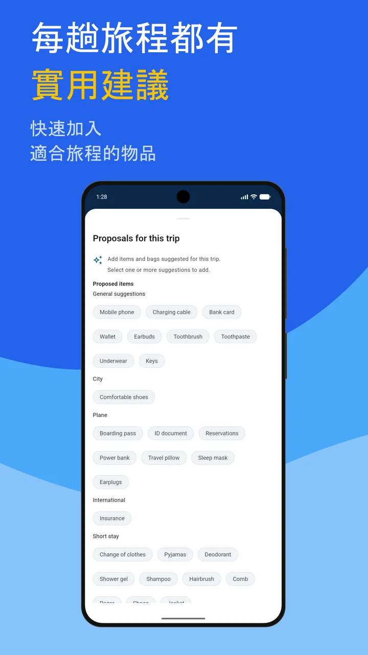 Bagolisto：旅行打包清單與行李清單